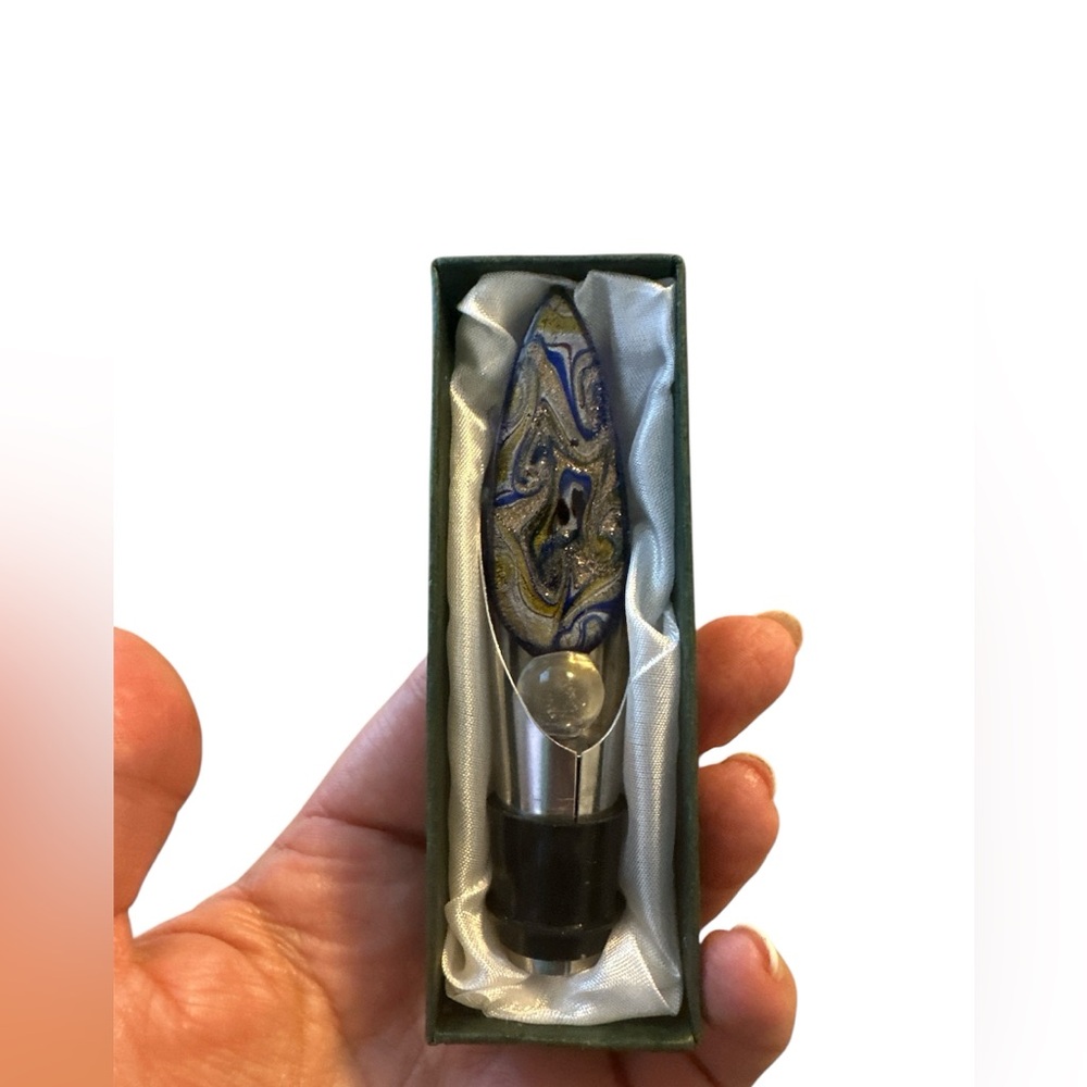 **2 FOR $20** Murano Glass Top Wine Stopper NWT